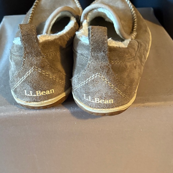 L.L. Bean Women's Tan Suede Slippers - Picture 4 of 10